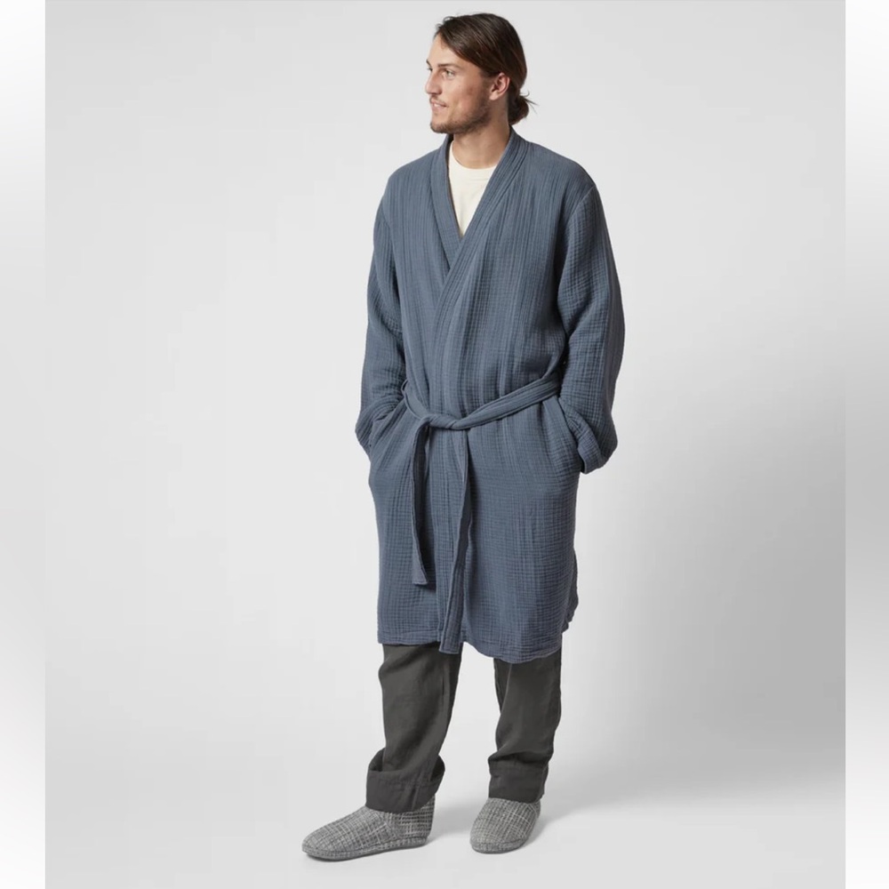 (NWT) Parachute Cloud Cotton Waffle Knit Robe in Dusk